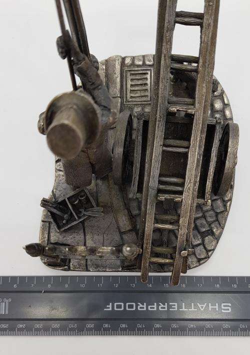 Pewter Lamplighter Figurine from the Evergreen Collection by John Ball made in Gr. Britain asp