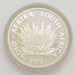 1991 South Africa Silver Proof Nursing Coin as per photo