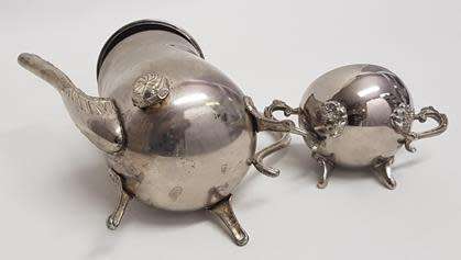 Silver Plated Coffee Pot height 21cm as per photo