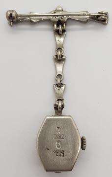 Itraco marcasite nurses watch 9 (overwound)- as per photo