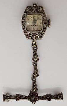 Itraco marcasite nurses watch 9 (overwound)- as per photo