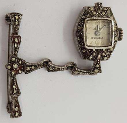 Itraco marcasite nurses watch 9 (overwound)- as per photo