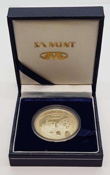 1995 South Africa Silver Protea R1 Coin SA Mint as per photo