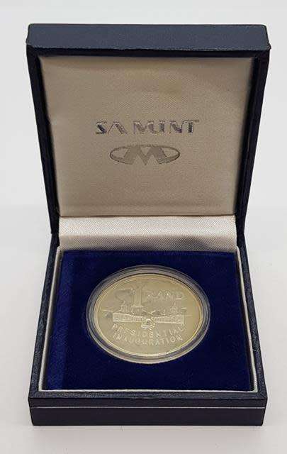 1994 South Africa Pesidential Inauguration R1 Proof Coin as per photo