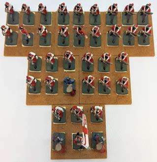 British Infantry lot of 36 lead soldiers 25mm  - as per photo