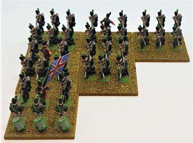 British 95th Rifles Infantry lot of 36 lead soldiers 25mm  - as per photo