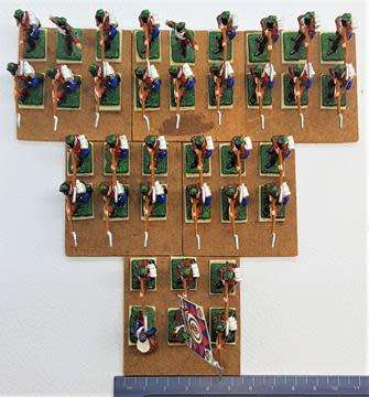 Portugese 1812 Infantry lot of 36 lead soldiers 25mm  - as per photo