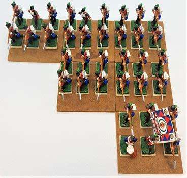 Portugese 1812 Infantry lot of 36 lead soldiers 25mm  - as per photo