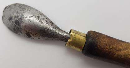 Antique Spoon with Wooden Handle as per photo