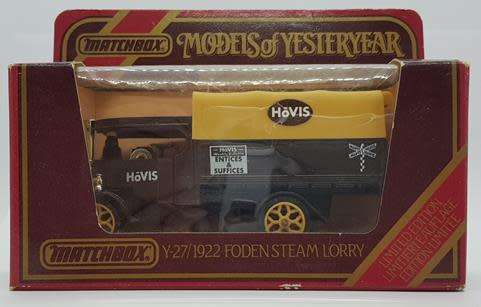 Matchbox Models of Yesteryear Y27 Foden Hovis Steam Lorry in Original Box as per photo