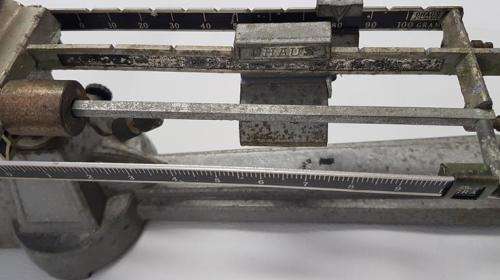 Vintage OHAUS triple beam balance scale as per photo
