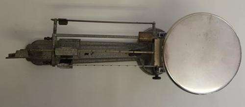 Vintage OHAUS triple beam balance scale as per photo