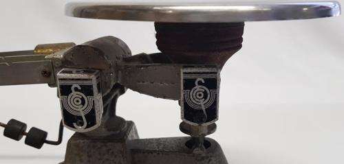 Vintage OHAUS triple beam balance scale as per photo