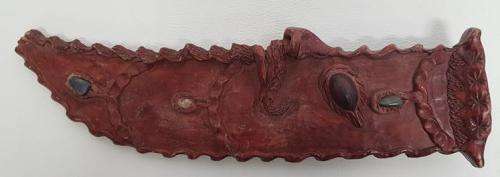 Carved Decorative Machete Tramontina Brasil with Sheath as per photo