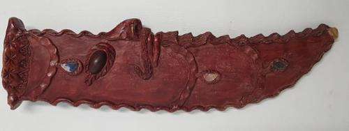 Carved Decorative Machete Tramontina Brasil with Sheath as per photo