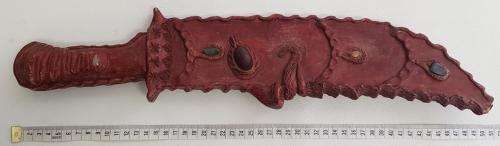 Carved Decorative Machete Tramontina Brasil with Sheath as per photo