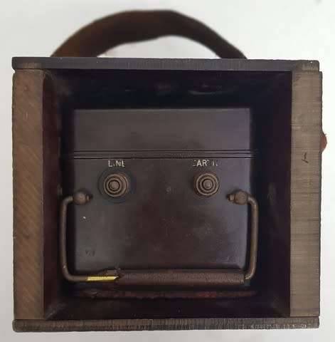 WWII Military BAKELITE Minor Insulator Tester in wooden case as per photo