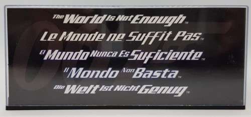 Bond 007 - The World is not Enough - Model Q Boat as per photo
