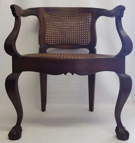 Vintage Ball & Claw Cane Chair as per photo