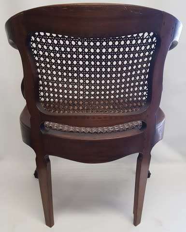 Vintage Ball & Claw Cane Chair as per photo