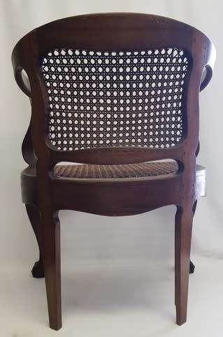 Vintage Ball & Claw Cane Chair as per photo
