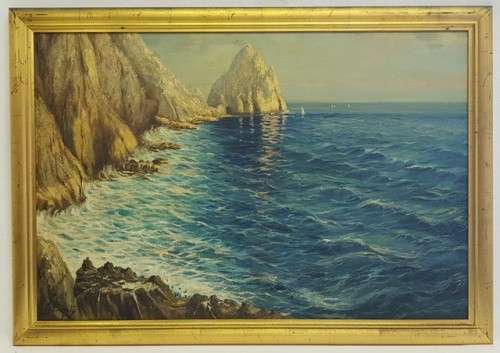 Vintage Oil Painting by G. Bagata 80cm x 55cm including frame as per photo