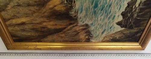 Vintage Oil Painting by G. Bagata 80cm x 55cm including frame as per photo