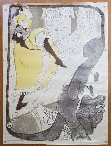 Reproduction of Saloon poster - Jane Avril - 82 x 60cm - as per photo