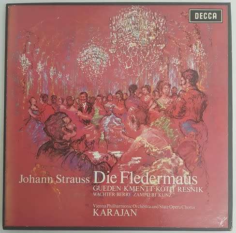 Johann Strauss - Die Fledermaus 2 set Lp in box with booklet - as per photo