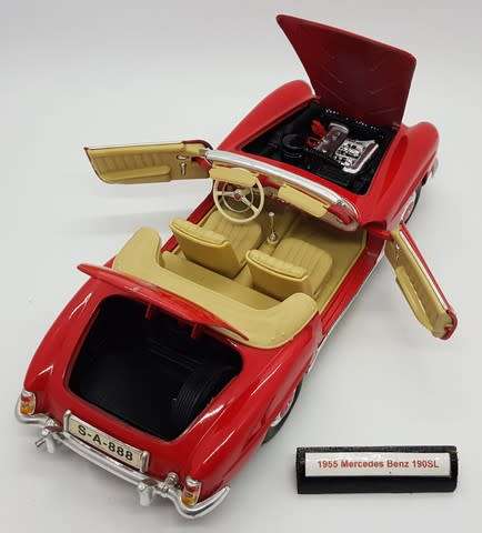 1955 Mercedes Benz 190SL Red model car as per photo