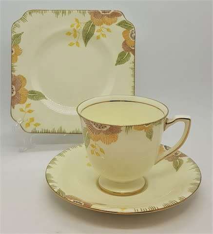 Royal Doulton Nerissa trio set made in England as per photo