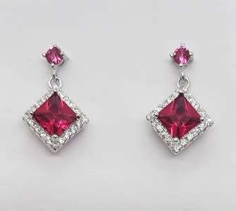 925 Sterling Silver Earrings weight 2,1g as per photo