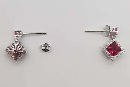 925 Sterling Silver Earrings weight 2,1g as per photo