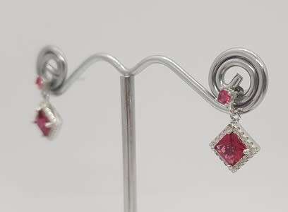 925 Sterling Silver Earrings weight 2,1g as per photo