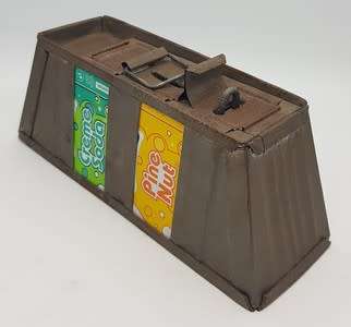 Vintage tincan money box PRICE REDUCED