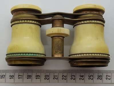 18th Century Antique Opera Binoculars in Leather case as per photo