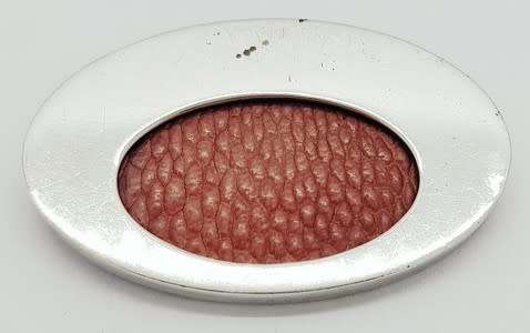 Khonje Sterling Silver Pendant with Leather inlay, weight 15,1g as per photo
