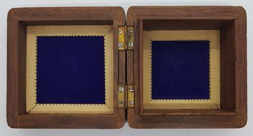 Vintage Carved Wood Jewelry box made in India as per photo