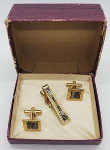 Vintage Pair of Cufflinks and Tie Pin as per photo