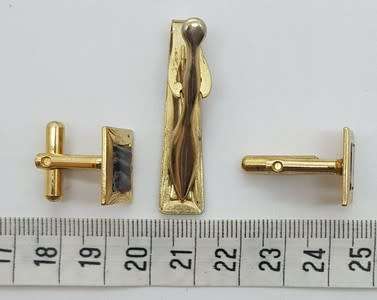 Vintage Pair of Cufflinks and Tie Pin as per photo