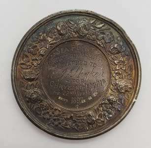 1897 1 Ounce Silver National Amateur Garden Association Medallion as per photo