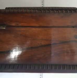 Antique Victorian large Jewelry Box with Mother-of-Pearl inlays as per photo