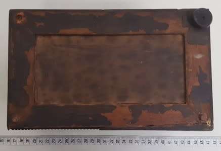 Antique Victorian  Jewelry Box with handles and Mother-of-Pearl inlays as per photo
