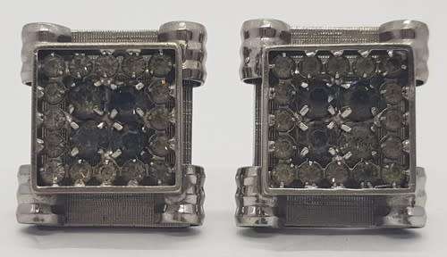 Pair of Vintage Diamante Cufflinks as per photo