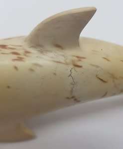 Carved Soap Stone Dolphin Figurine as per photo