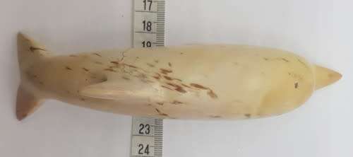 Carved Soap Stone Dolphin Figurine as per photo