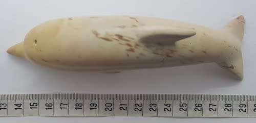 Carved Soap Stone Dolphin Figurine as per photo