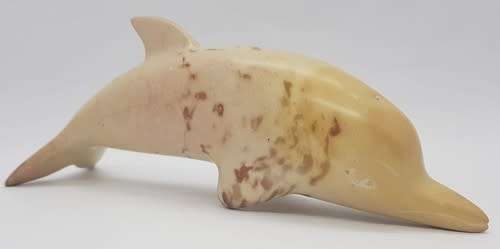 Carved Soap Stone Dolphin Figurine as per photo