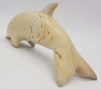 Carved Soap Stone Dolphin Figurine as per photo