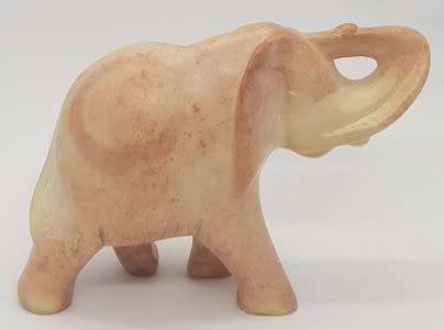 Carved Soap Stone Elephant Figurine as per photo